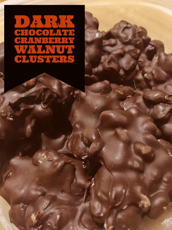Holiday Recipes - Chocolate Cranberry Walnut  Clusters