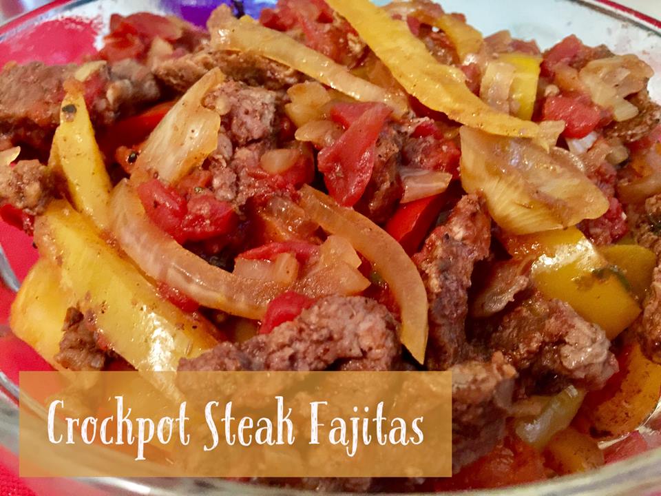 Recipe: Crockpot Steak Fajitas