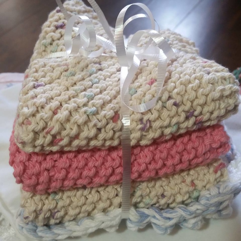 Christmas Gift Idea - Crocheted Dishcloths and Scrubby Sets