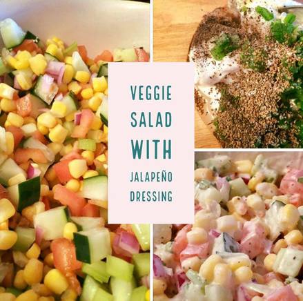 Recipe: Veggie Salad with Jalapeno Dressing