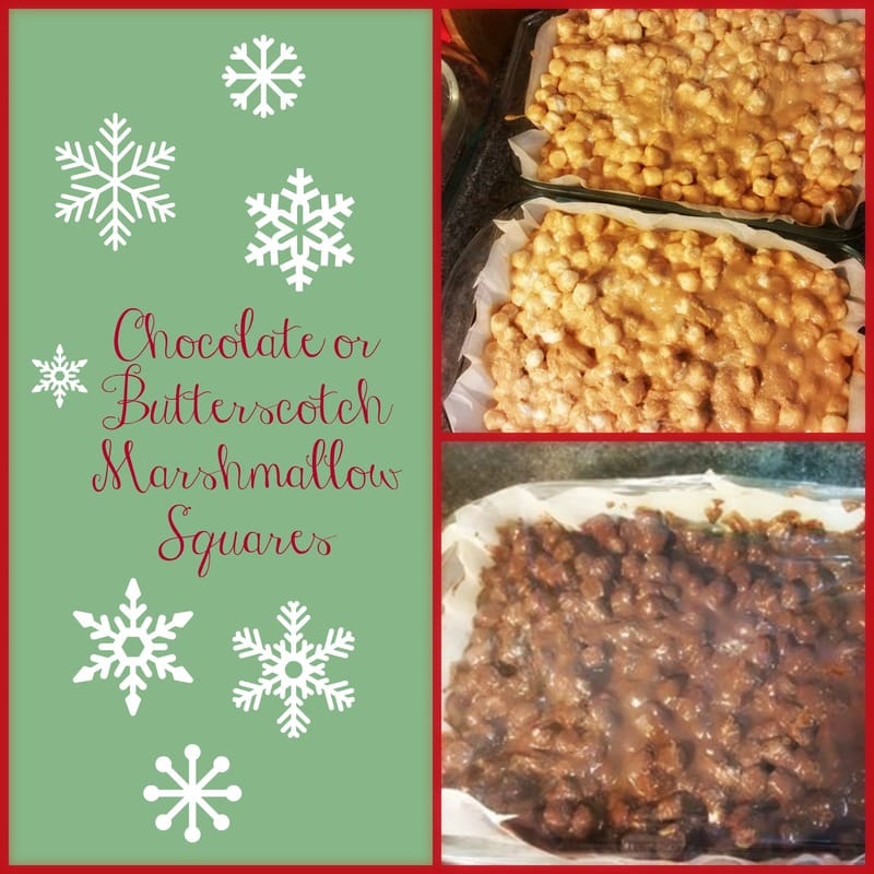 Chocolate or Butterscotch Marshmallow Squares