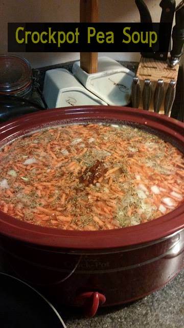 Recipe:  Crockpot Pea Soup